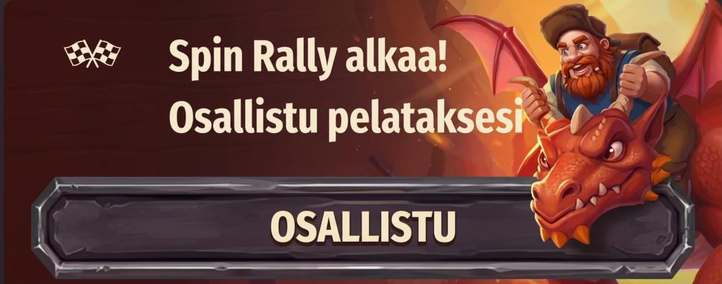 dragonia casino spin rally alkaa