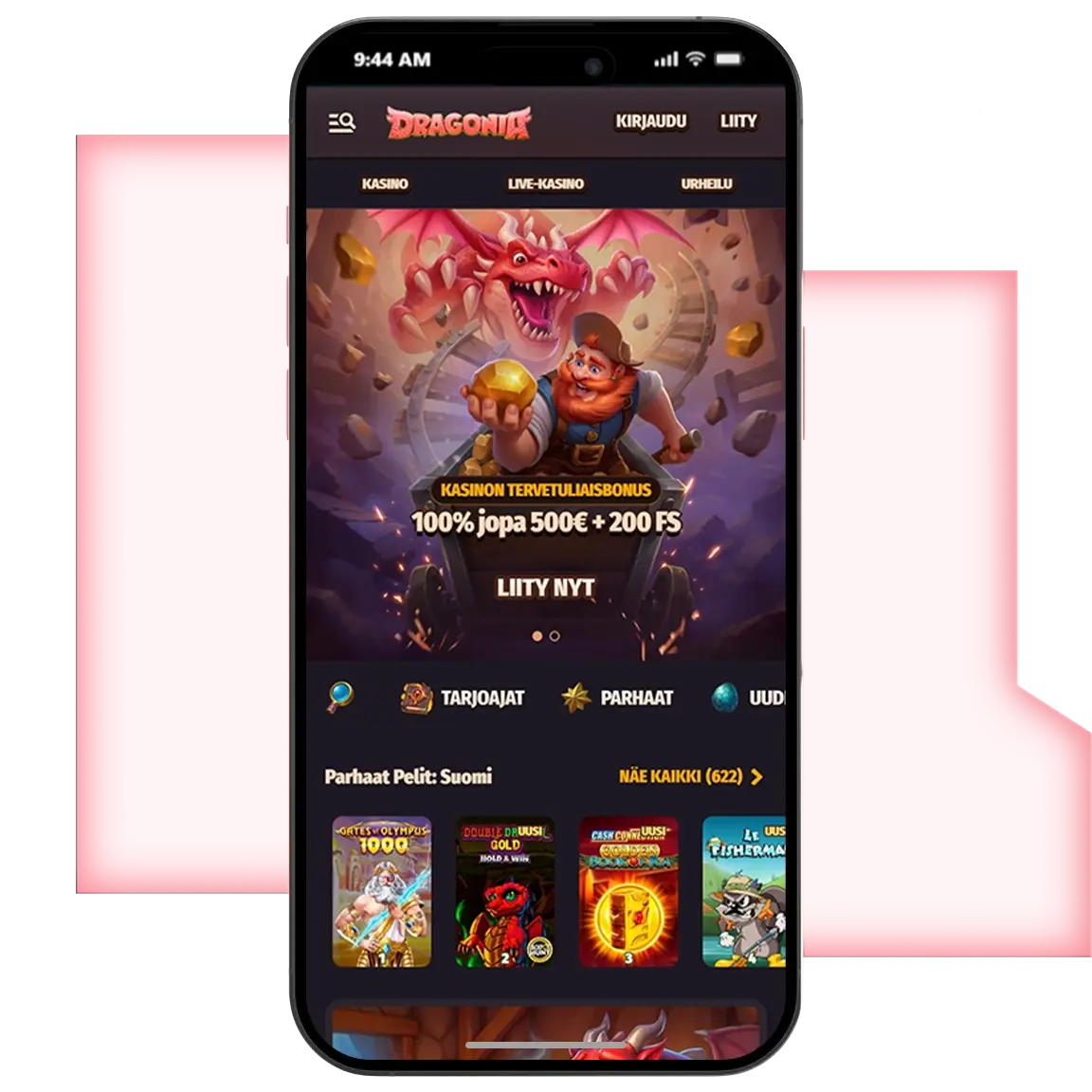 dragonia mobile casino image
